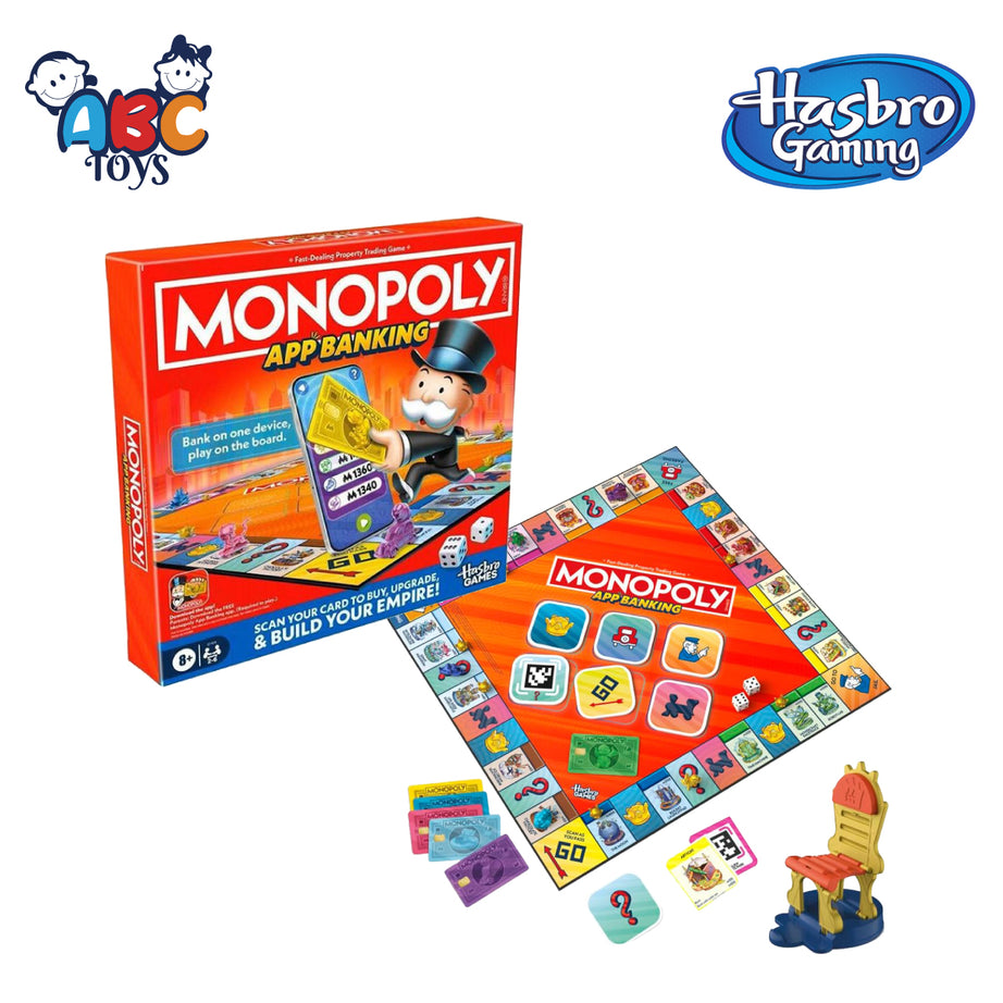 HASBRO G1424 Monopoly App Banking Board Game, Age 8+ (Damage Box)