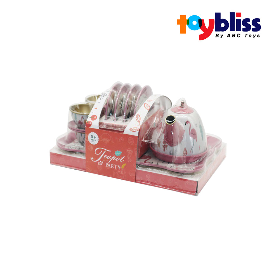 Toybliss Teapot Party Tinplate Set, Ages 3+