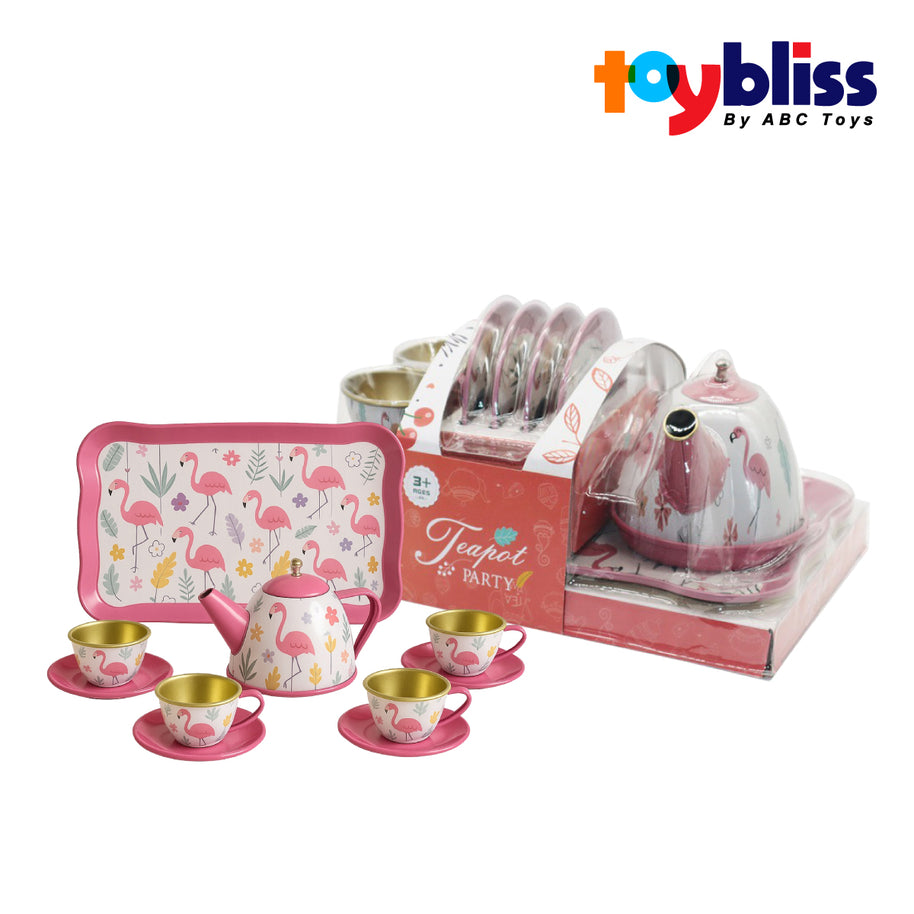 Toybliss Teapot Party Tinplate Set, Ages 3+