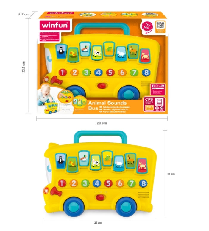 Winfun 000676 Animal Sounds Bus (Damage Box)