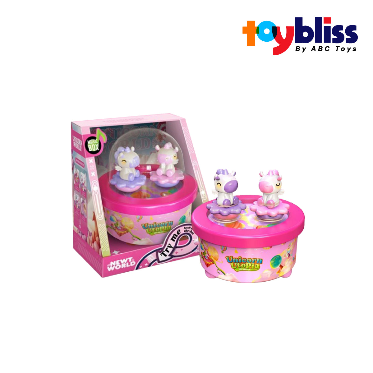 Toybliss Unicorn Music Box (2067B), Ages 3+ (Damaged Box)