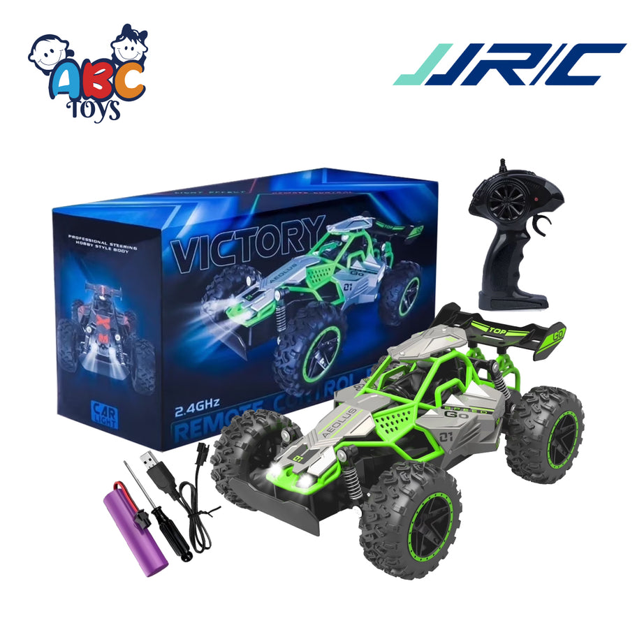 JJRC G03096R 2.4GHz 1:18 Scale Off-road RC Race Car with LED Light, Ages 8+