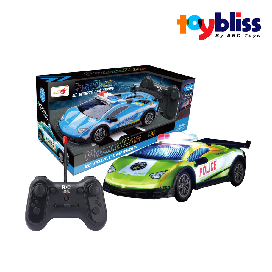 Toybliss WINSOO RC Police Car with Lights & Music (998-6), Ages 6+