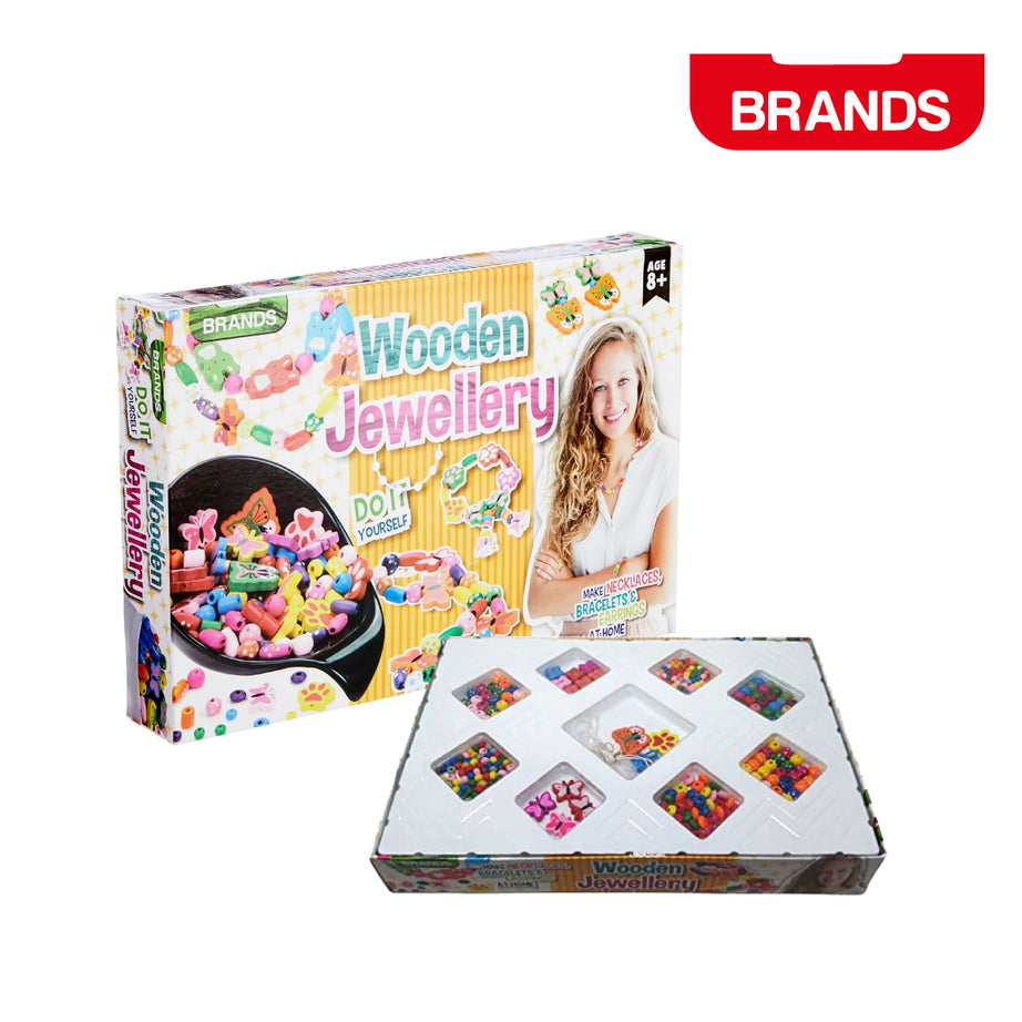 Brands Wooden Jewellery Kit, Ages 8+