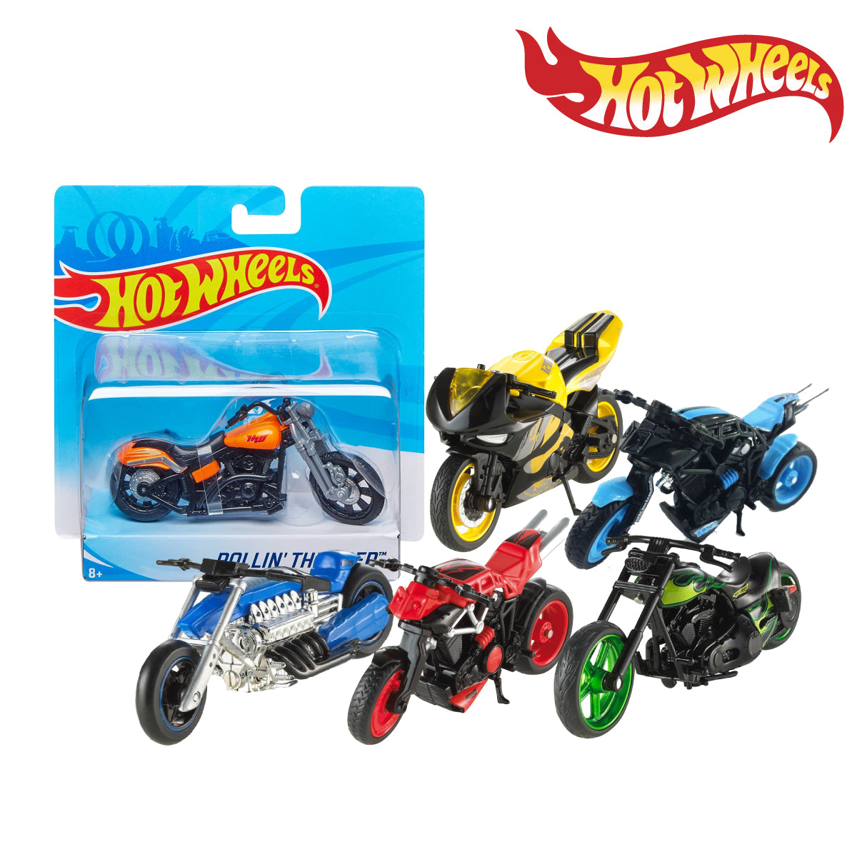Hot Wheels X4221 Street Power Bike Asst. (Damaged Box)