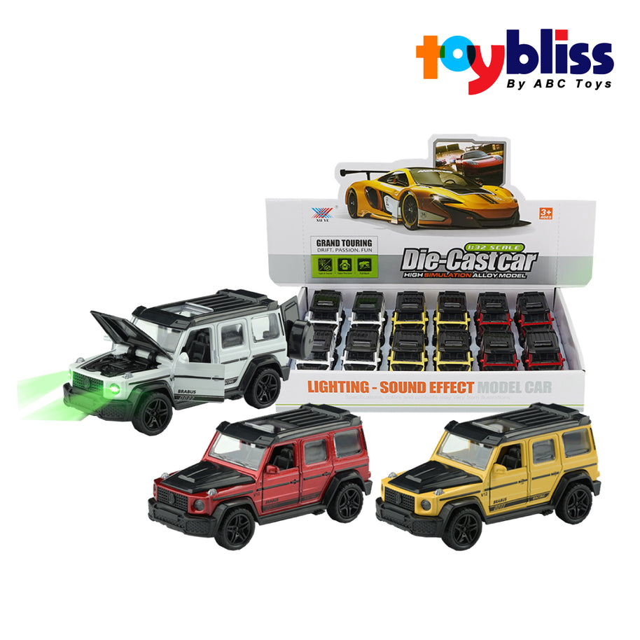 Toybliss XU YE 1:32 Die-Cast Benz Pull Back Car with Lights & Sound (K174BA), Ages 3+