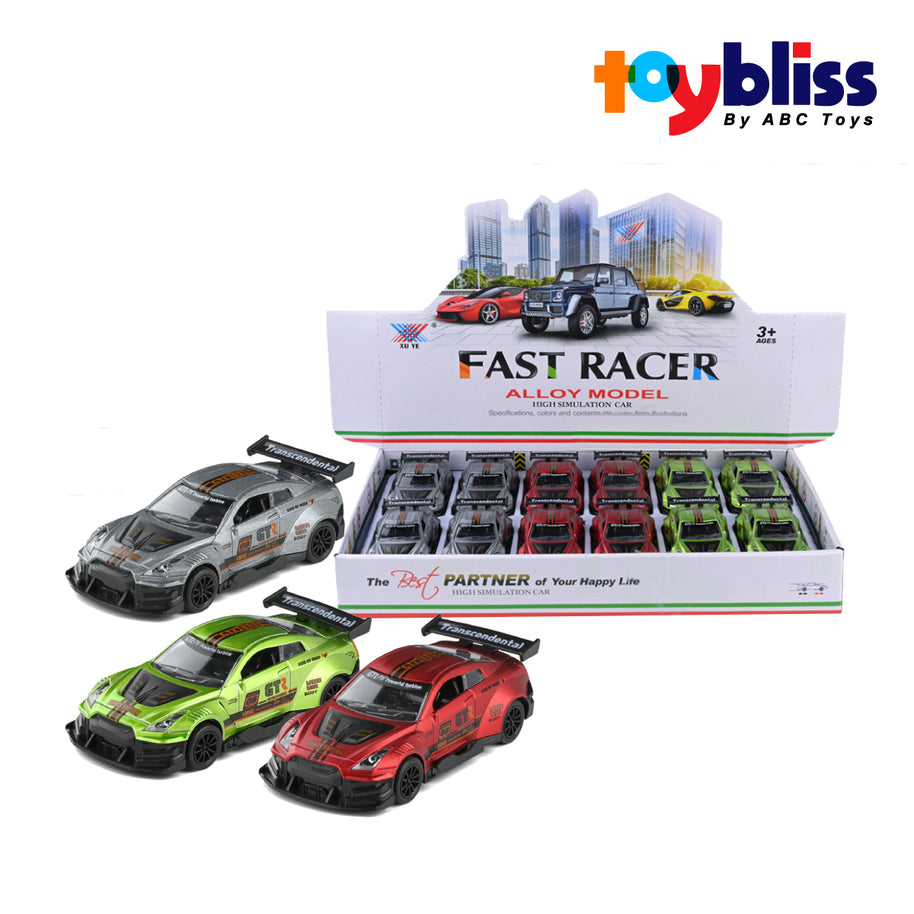 Toybliss XU YE 1:36 Die-Cast GTR08 Pull Back Racing Car (K137AB), Ages 3+