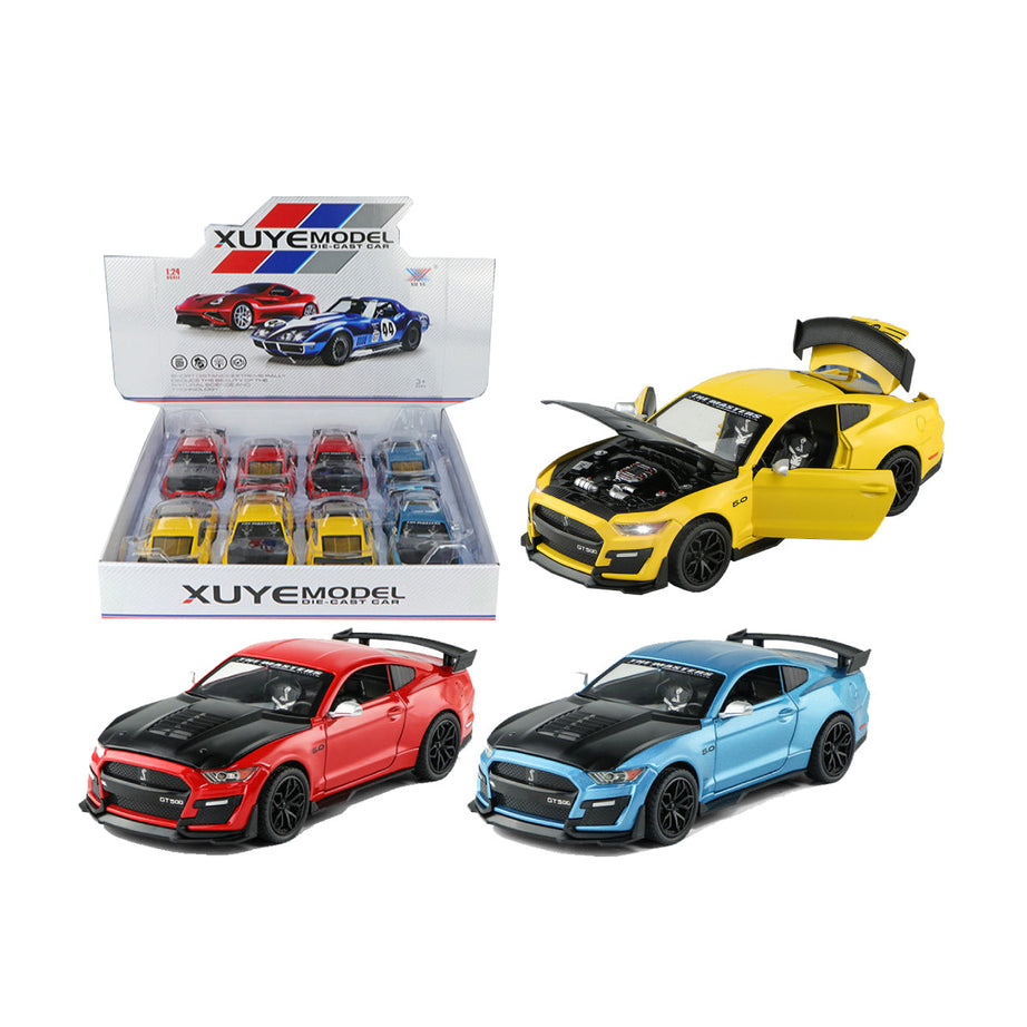 Toybliss XU YE 1:24 Die-Cast Mustang Pull Back Car (K240B1), Ages 3+