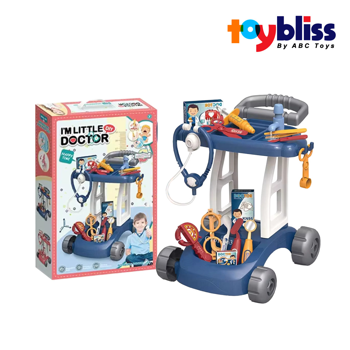 Toybliss I'm Little Doctor DIY Trolley Set (8837-2), Ages 3+