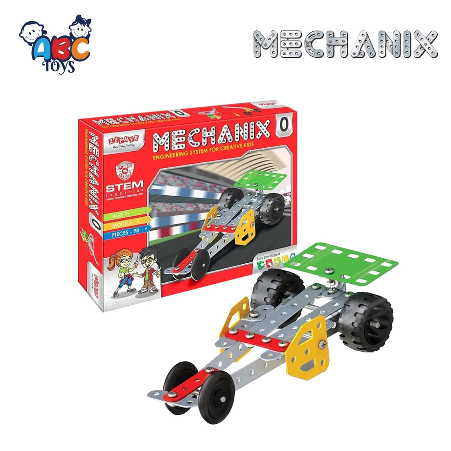 Zephyr 01002 Mechanix - 0 DIY Mechanical STEM Toy, Age 7+