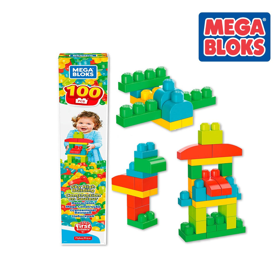 Mega Bloks GFG21 First Builders Construction Set 100pcs (Damaged Box)