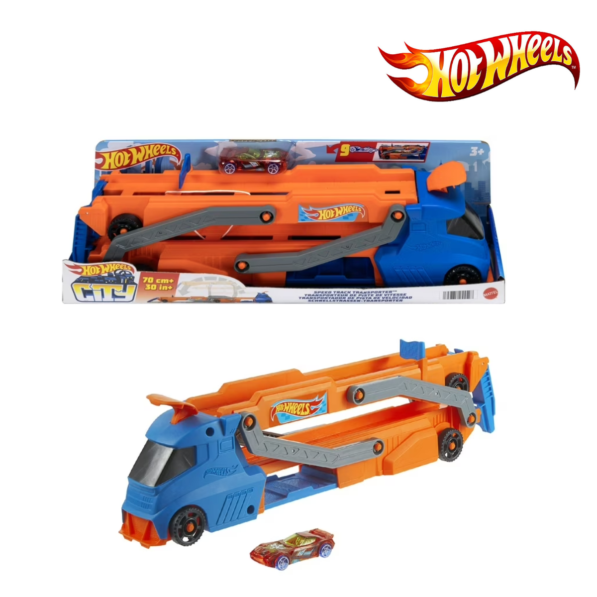 Hot Wheels HYT83 Speed Track Transporter, Ages 3+