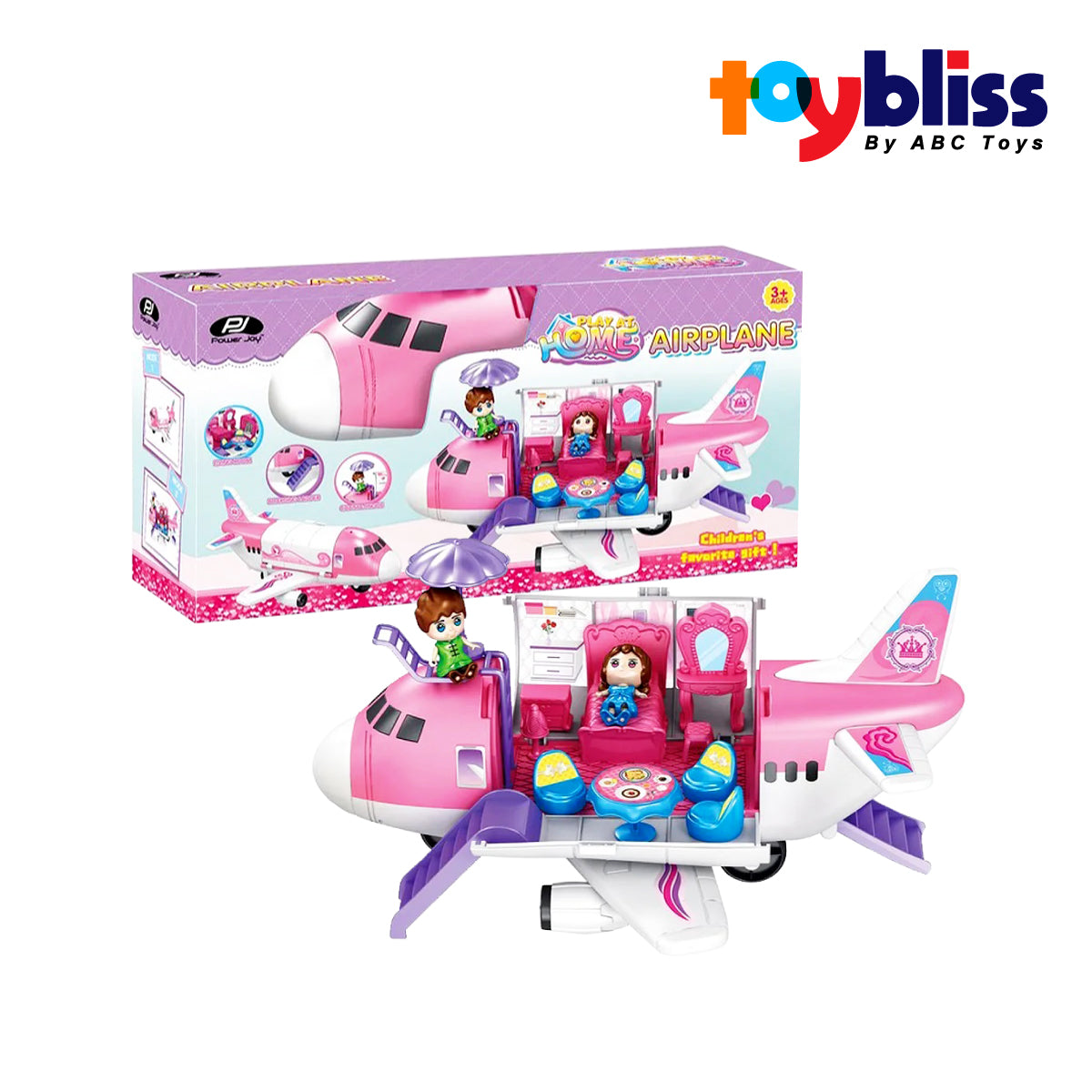 Toybliss Home Airplane Playset with Sound (T016-A), Ages 3+