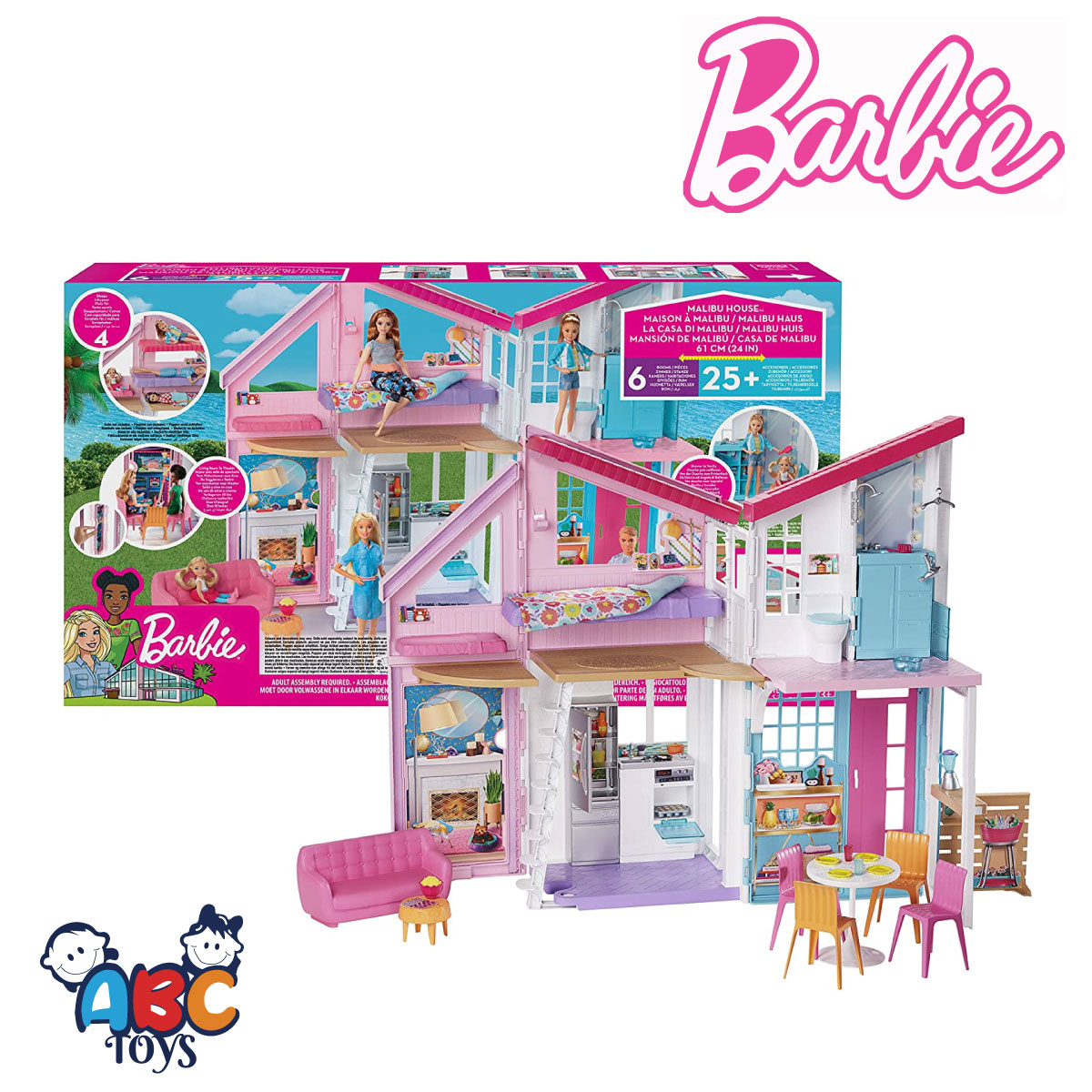 Barbie FXG57 Malibu House Playset - Abc Toys